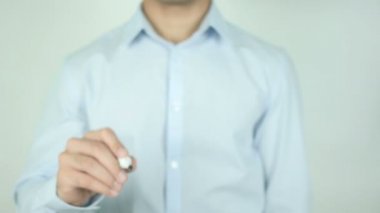 Şimdi aç!, şeffaf ekranda yazı