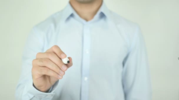 Estamos Contratando, Hombre Escribiendo en Pantalla — Vídeos de Stock