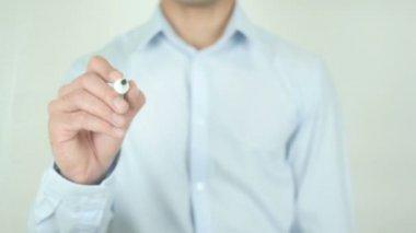 Araba ücretsiz günlük ve amp, adam yazma ekranında
