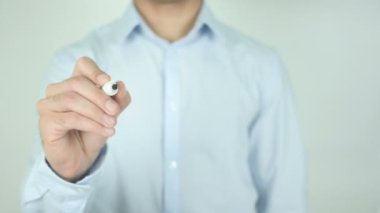 Çabuk, şeffaf ekranda yazma hareket