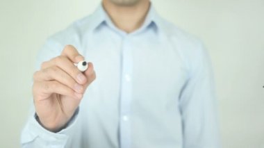 İnşaat iş, şeffaf ekranda yazma