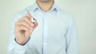 Kapanışı satış, şeffaf ekranda yazma