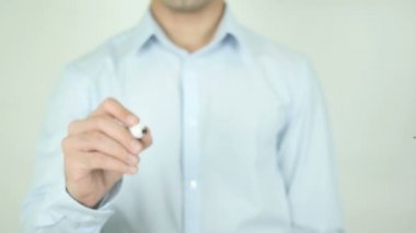 Muhafazakar, şeffaf ekranda yazma