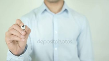 Ürün bu kişilere aşk, şeffaf ekranda yazma oluşturma