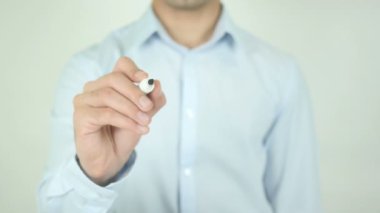 Müşteri yolculuk, şeffaf ekranda yazma