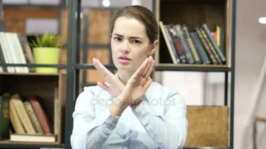 İnkar, eller, dikey, çapraz tarafından Hayır kapalı ofis