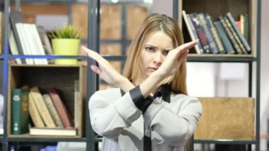 İnkar, eller, dikey, çapraz tarafından Hayır kapalı ofis