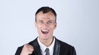 İyi haber-den sonra having başarı zevk mutlu işadamı