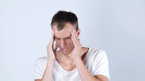 Man having a headache — Stock Photo, Image