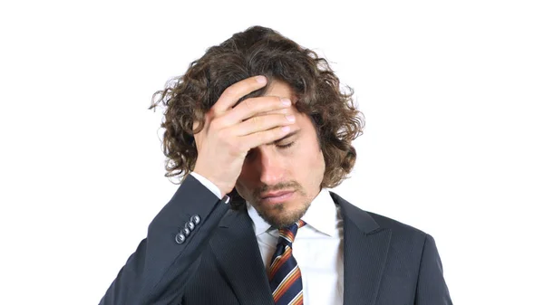 Tired and stressed businessman — Stock Photo, Image