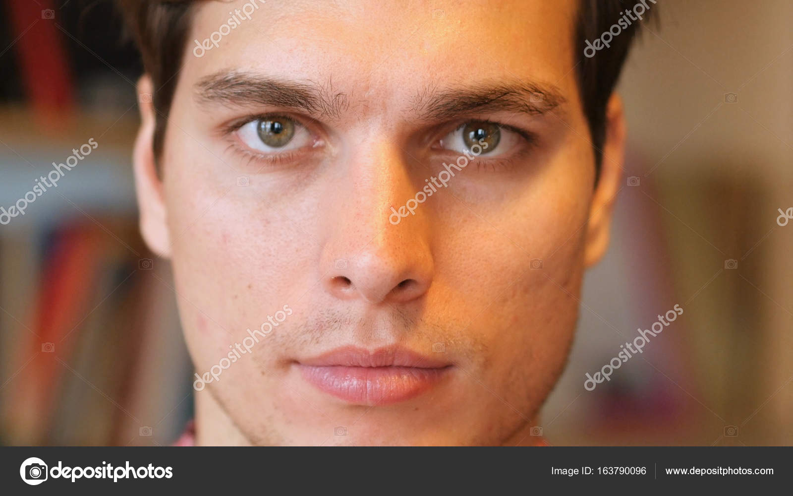Man face closeup Stock Vector Images - Alamy