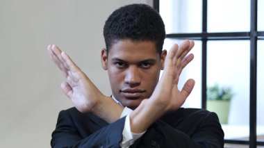 El jest siyah işadamı tarafından çapraz reddetme