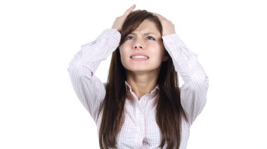 Genç kız üzgün tarafından büyük kayıp