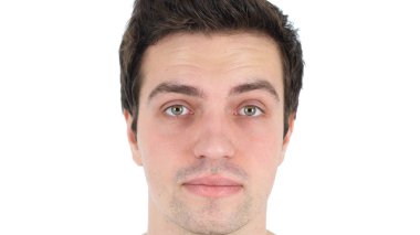 Yakışıklı adam yüz yakın çekim