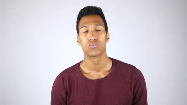 Dávat pusu, líbání mladík Afro-American — Stock fotografie
