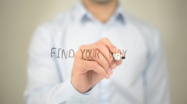 Your Way, şeffaf ekranda yazma adam bul