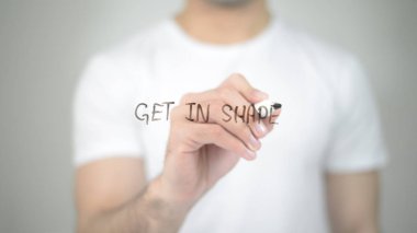 Şeklinde, şeffaf ekranda yazma adam olsun