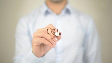 Lol, şeffaf ekranda yazma adam