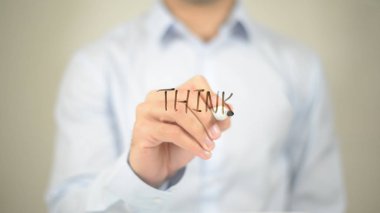 Düşün, dostum şeffaf ekranda yazma