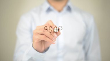 En kısa zamanda, en kısa zamanda, şeffaf ekran üzerinde yazılı dostum