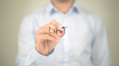 Son, dostum şeffaf ekranda yazma