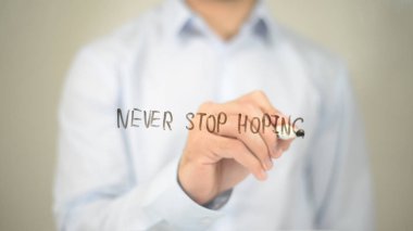 Umut, dostum şeffaf ekranda yazma durdurmak asla