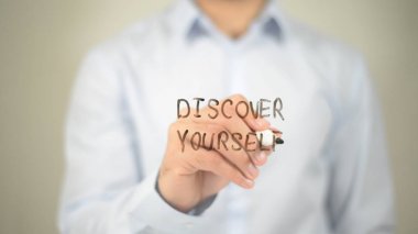 Kendini Keşfet adamım şeffaf ekran üzerine yazma