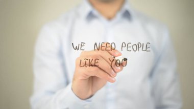 Biz senin şeffaf ekranda yazma adam gibiler