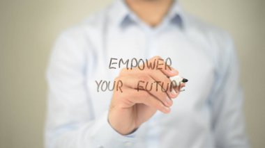 Your gelecek, adam şeffaf ekranda yazma yetkisi