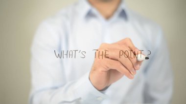 The Point, şeffaf ekranda yazma adam nedir