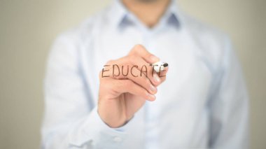 Eğitmek, dostum şeffaf ekranda yazma