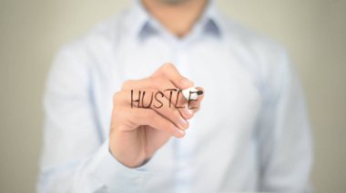 Hustle, dostum şeffaf ekranda yazma