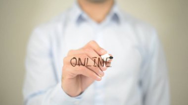 Online, şeffaf ekran üzerinde yazılı dostum