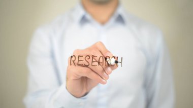 Araştırma, dostum şeffaf ekranda yazma