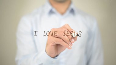 Ben İsa'yı seviyorsan, şeffaf ekranda yazma adam