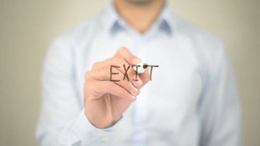 Çıkış, Saydam Ekranda Yazan Adam