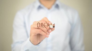 Rüya, dostum şeffaf ekranda yazma