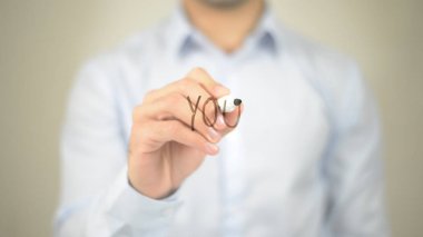 Şeffaf ekranda yazı dostum