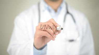 Hasta, Doktor şeffaf ekranda yazma