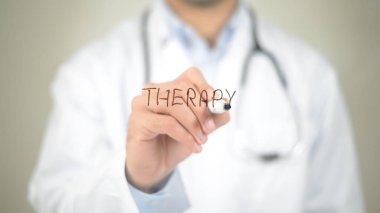 Tedavi, Doktor şeffaf ekranda yazma