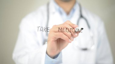 İlacı doktor şeffaf ekranda yazma