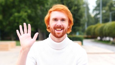 Wavng el, kamera, Online görüntülü sohbet, açık konuşan adam