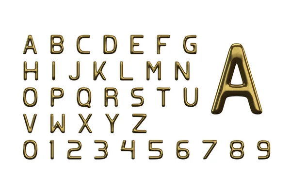 Złote litery — Zdjęcie stockowe