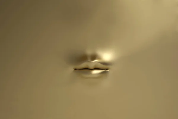 Altın dişi dudak uçak, 3d çizim.