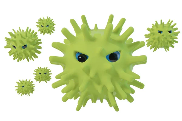 Zelený virus — Stock fotografie