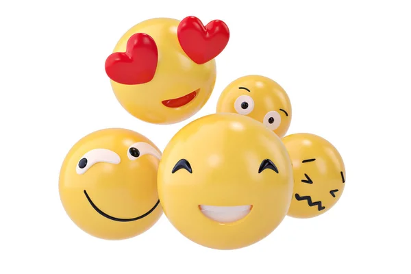 Emojis kutsal kişilerin resmi ile yüz ifadeleri sosyal medya kavramı isolat