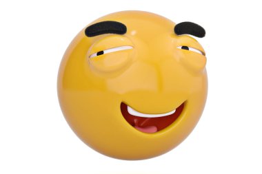 Komik emoticon.3d illüstrasyon.