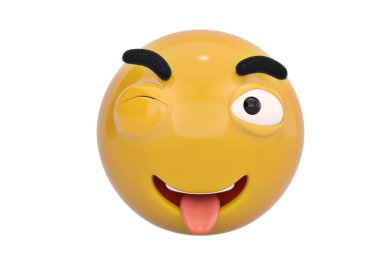 Emoticon.3D resimde dil.