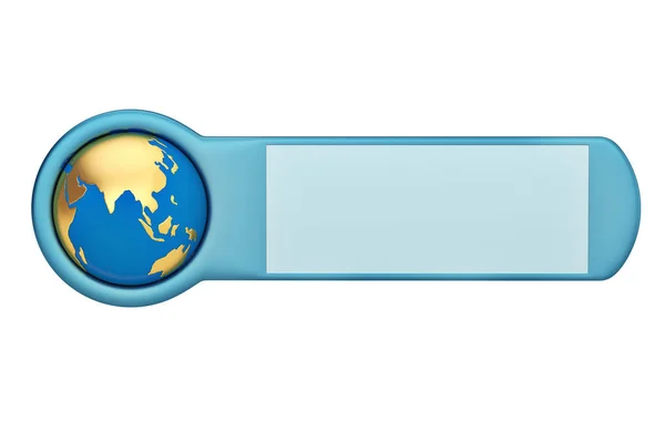Globo de la Tierra en un tablero.Ilustración 3D . —  Fotos de Stock