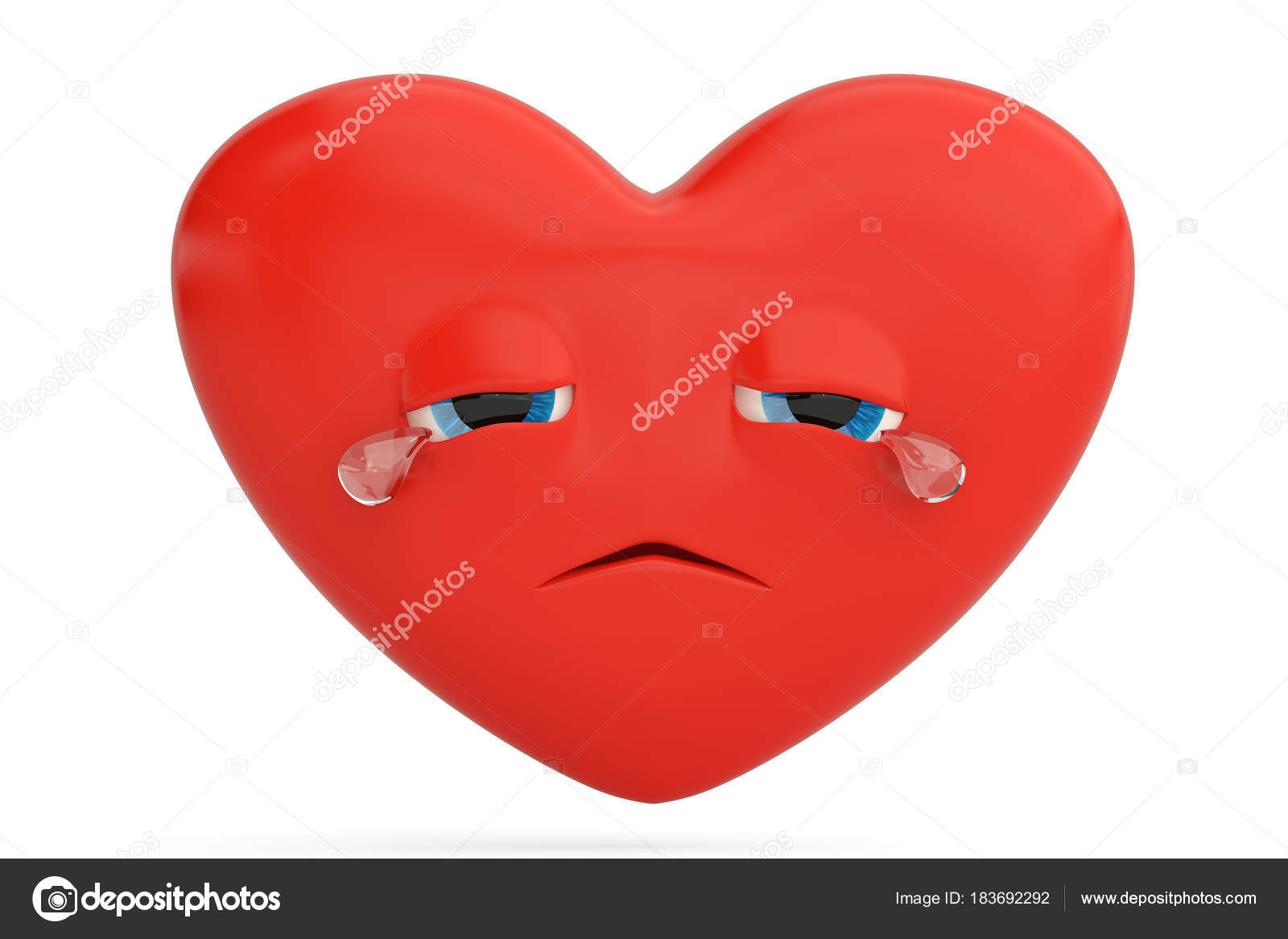 Crying Heart Emoticon With Heart Emoji 3d Illustration Stock Photo Image By C Holmessu Crying Heart Emoticon With Heart Emoji 3d Illustration Stock Photo Image By C Holmessu